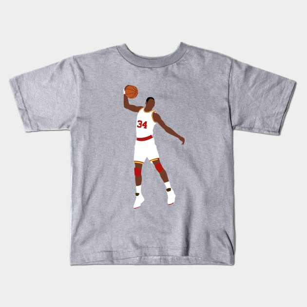 Hakeem Olajuwon Kids T-Shirt by CulturedVisuals